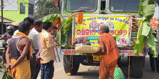 1st phase wood for Chariot making despatched from Nayagarh Division