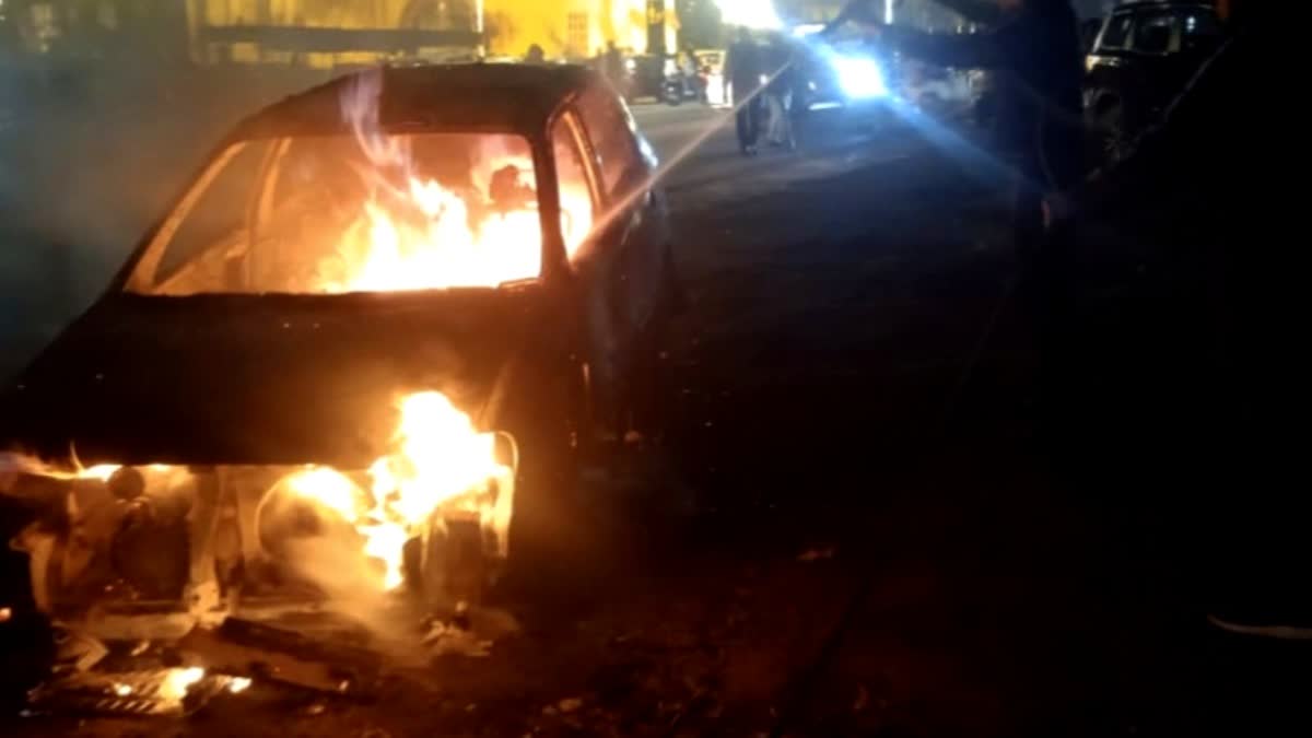 Roorkee Car Fire