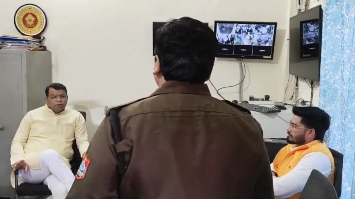 MLA representative and female constable