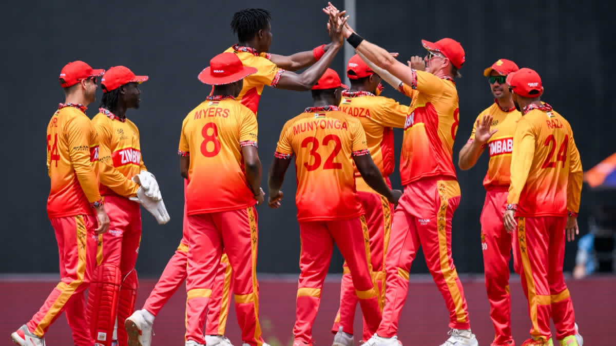 t 20 world cup zimbabwe wins six wicket over sri lanka in a major shake up super eight Urdu News