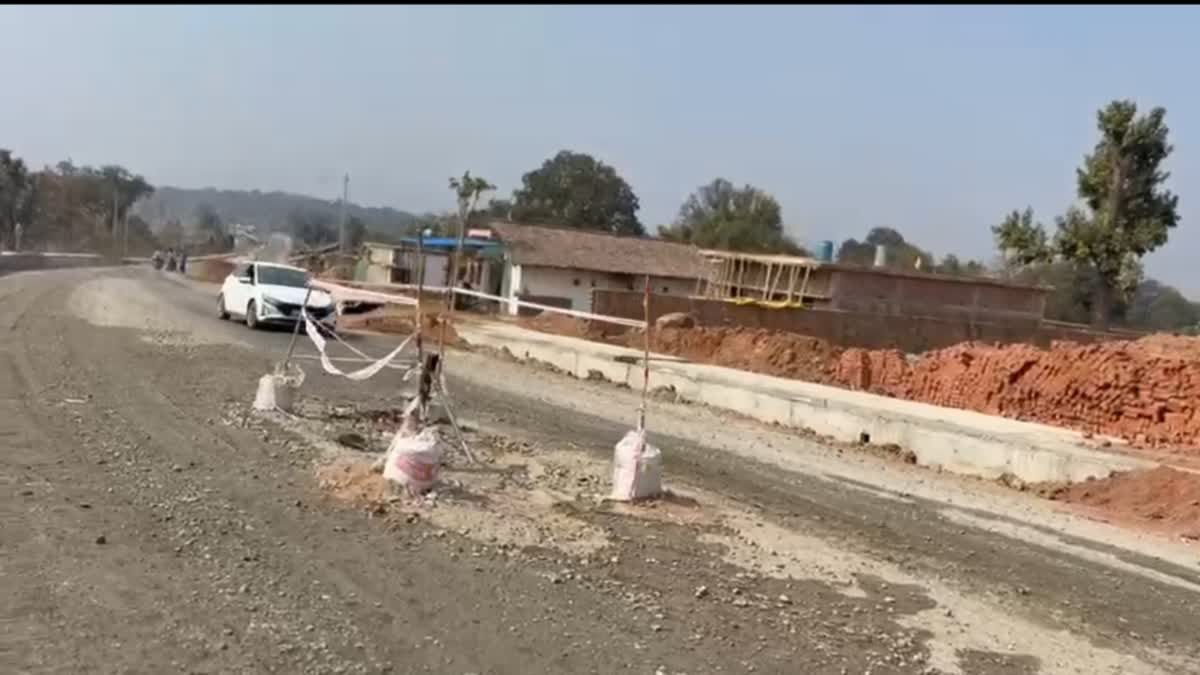 Handpump in middle of road