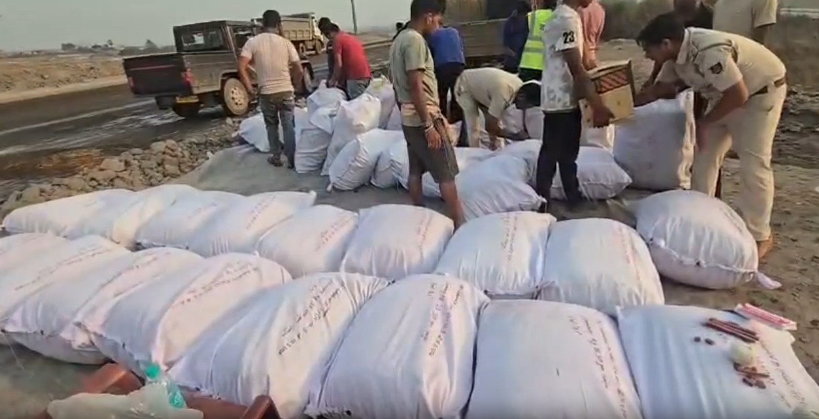 huge amount of ganja seized