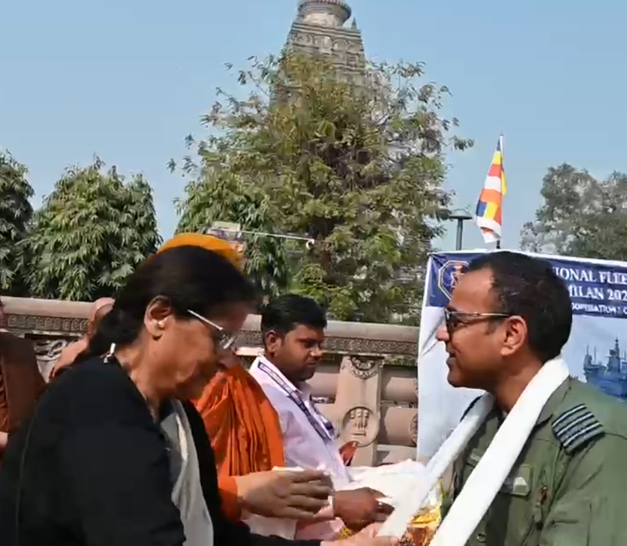 74 Countries Naval Delegations Visit Mahabodhi Temple