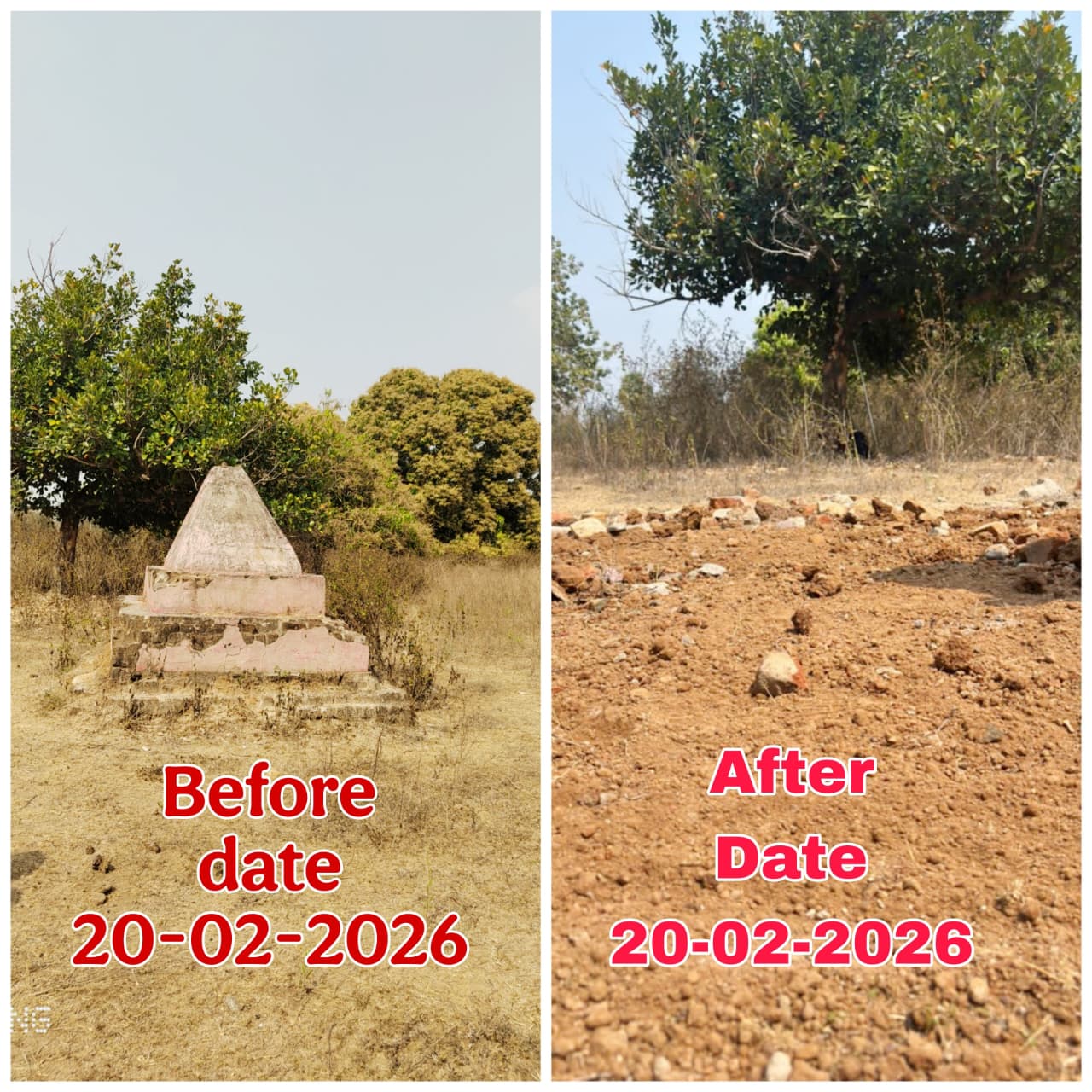 naxal memorial demolished