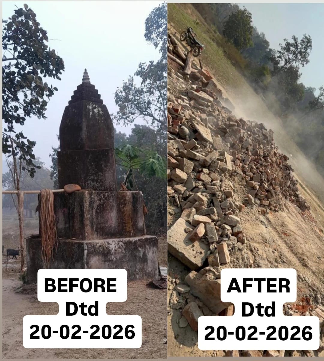 naxal memorial demolished