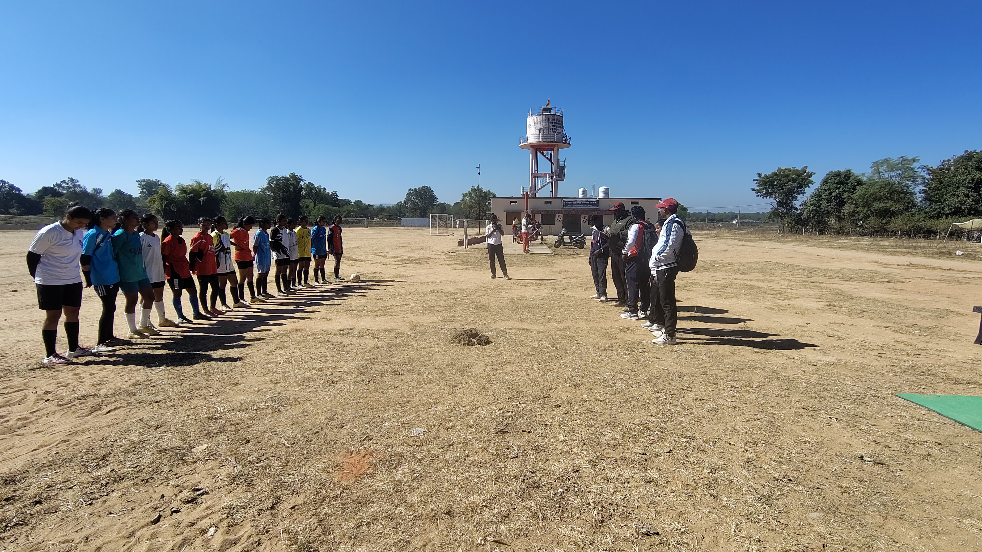 football stadium Vicharpur village