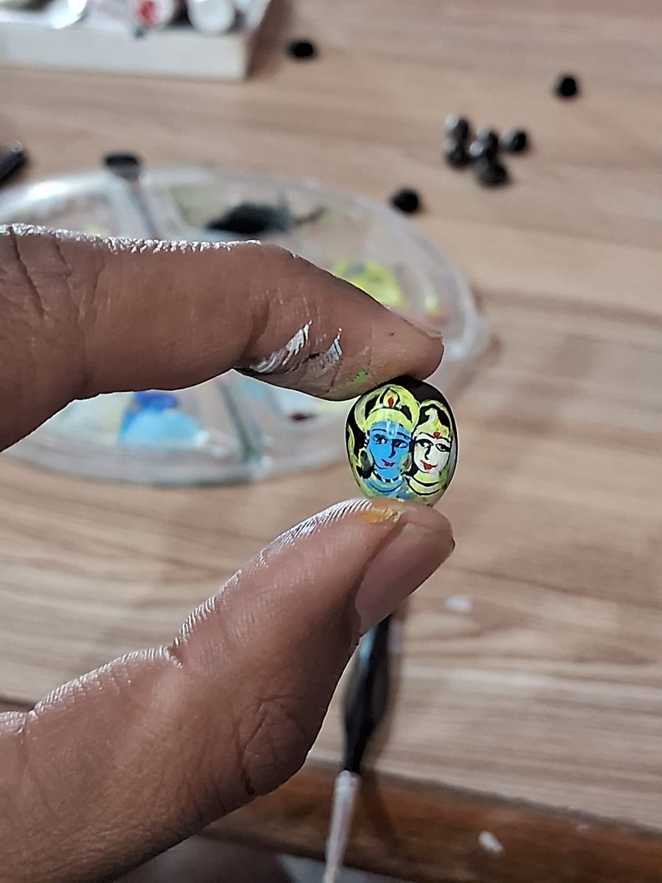 Sita Ram on lotus seed