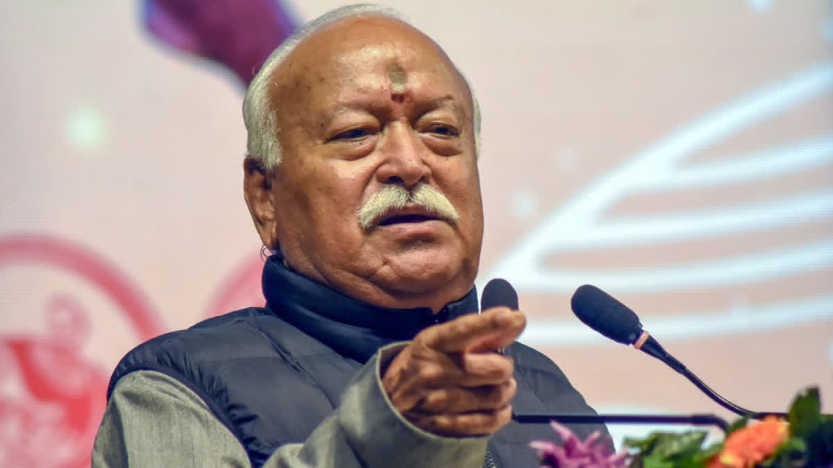 File photo of RSS chief Mohan Bhagwat
