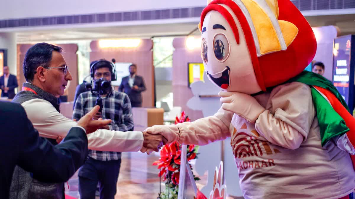 MoS Jitin Prasada at the launch of the Aadhaar app in Delhi on January 28