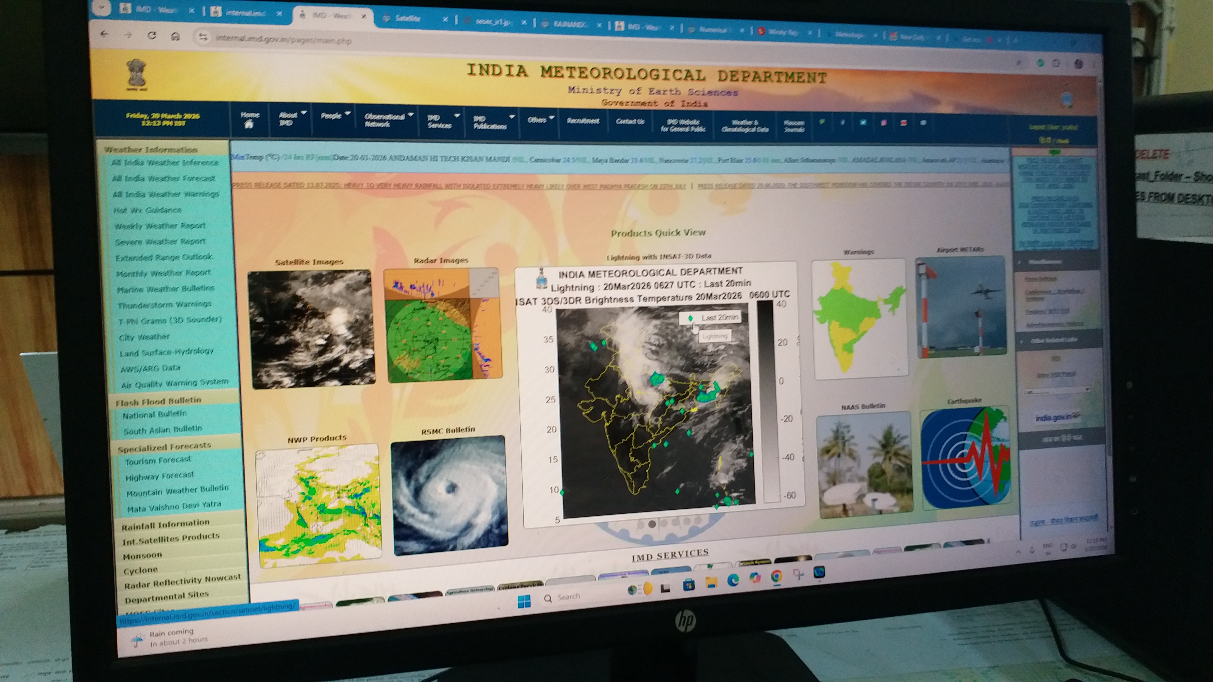 Impact of cyclone in Andhra Pradesh