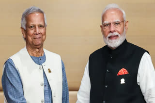 File photo of Prime Minister Narendra Modi meeting Bangladesh Chief Adviser Muhammad Yunus on the sidelines of the BIMSTEC Summit, in Bangkok.