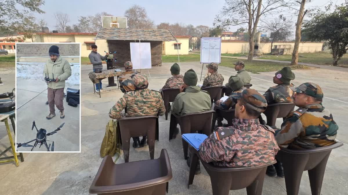 Chitwant Tejan demonstrating his technology to a defense sector team