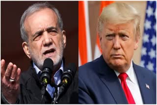Iranian President Masoud Pezeshkian and US President Donald Trump