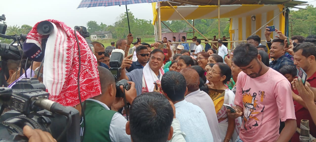 Assam CM Dergaon visit