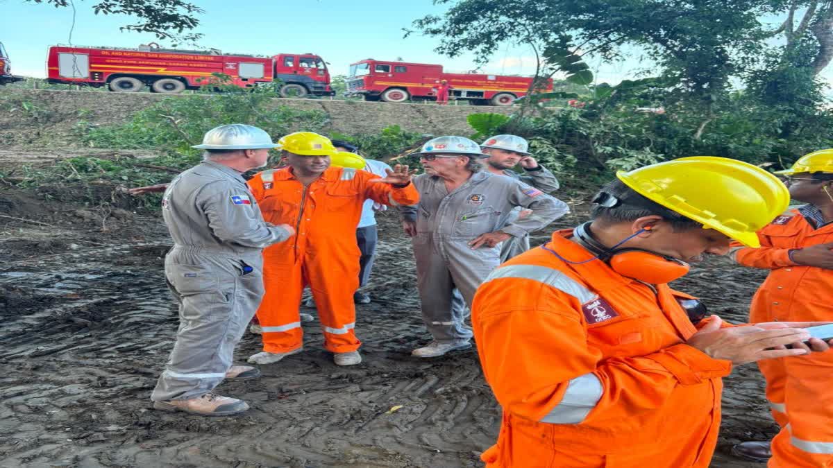 ONGC RIG GAS LEAKAGE