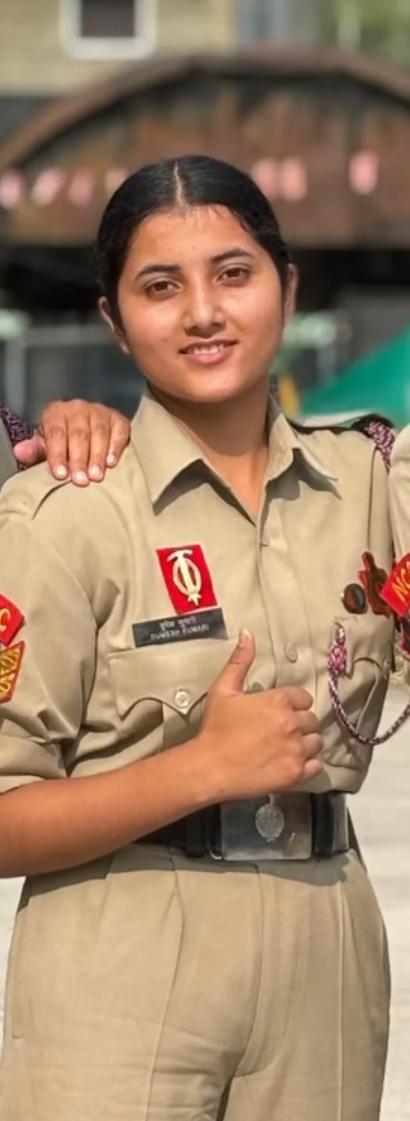 NCC कैडेट डुमेश कुमारी