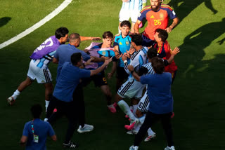spain vs argentina players fight after fifa world cup 2026 final video goes viral Urdu News