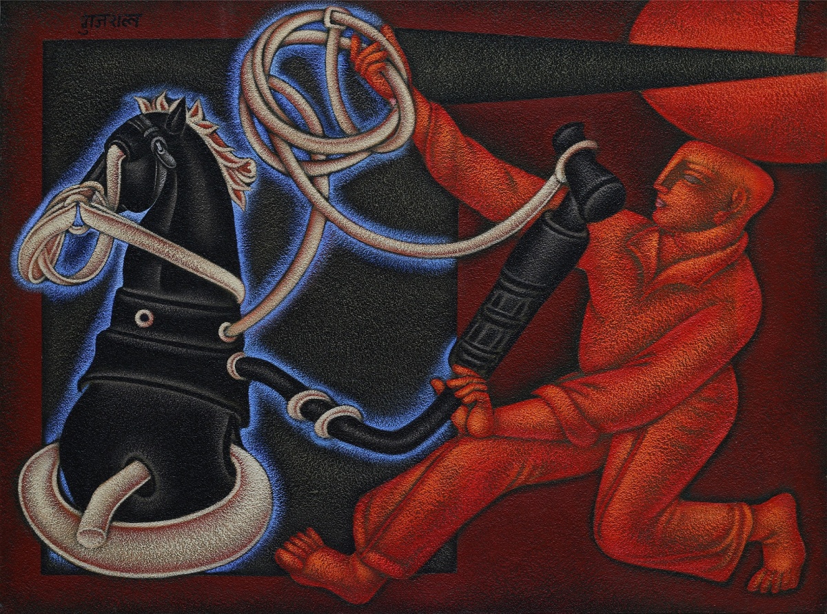 Art work by Satish Gujral