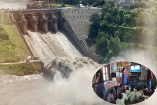Pong Dam Beas River water level Increase