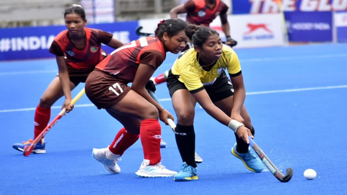 Jharkhand team reached semi finals of 16th Hockey India National Junior Womens Hockey Championship