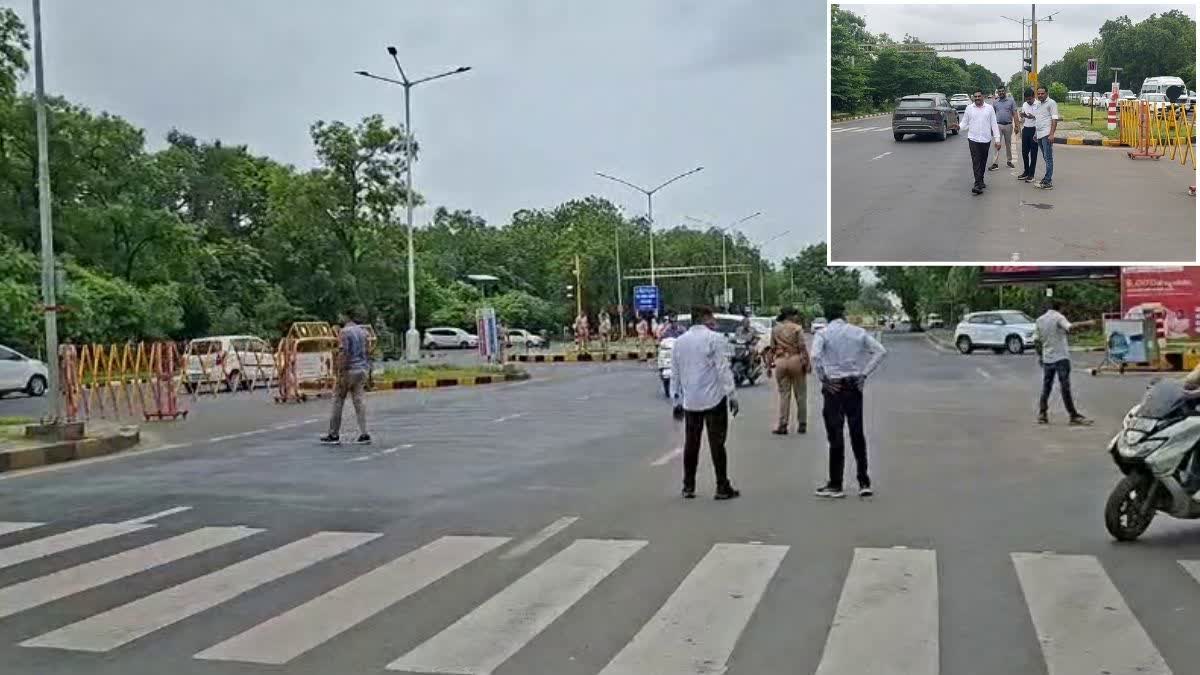ટ્રાફિક જામથી બચવા પોલીસે કટ બંધ કર્યો