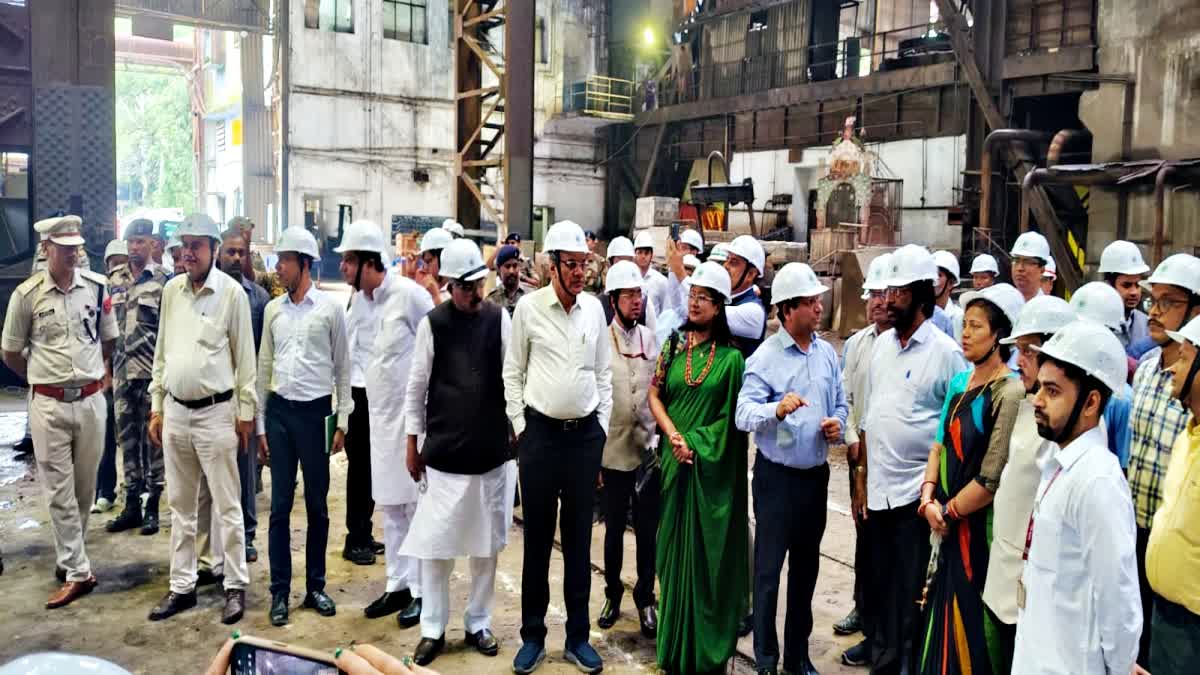 A parliamentary committee team inspected all three HEC plants in Ranchi