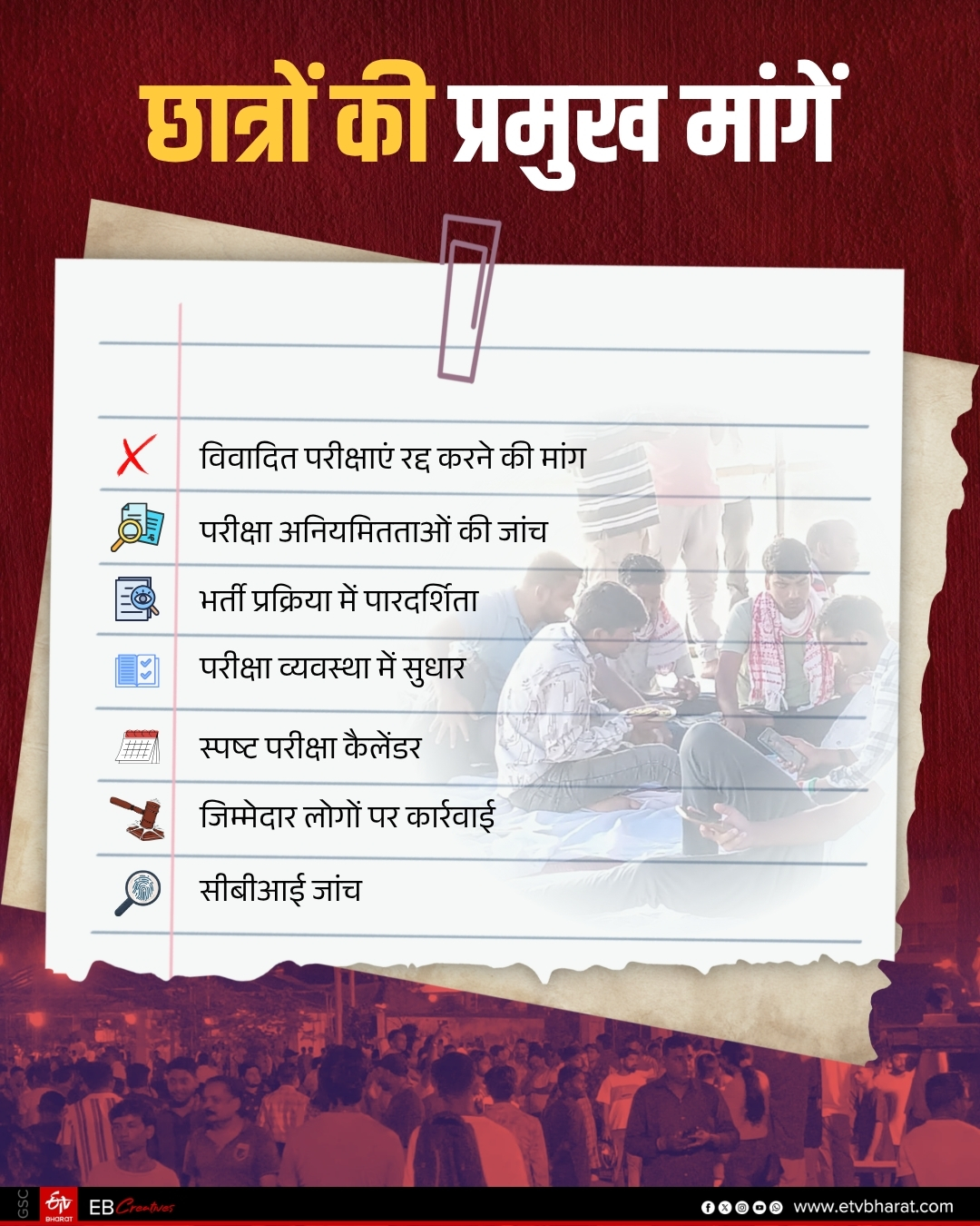 Jharkhand student protest