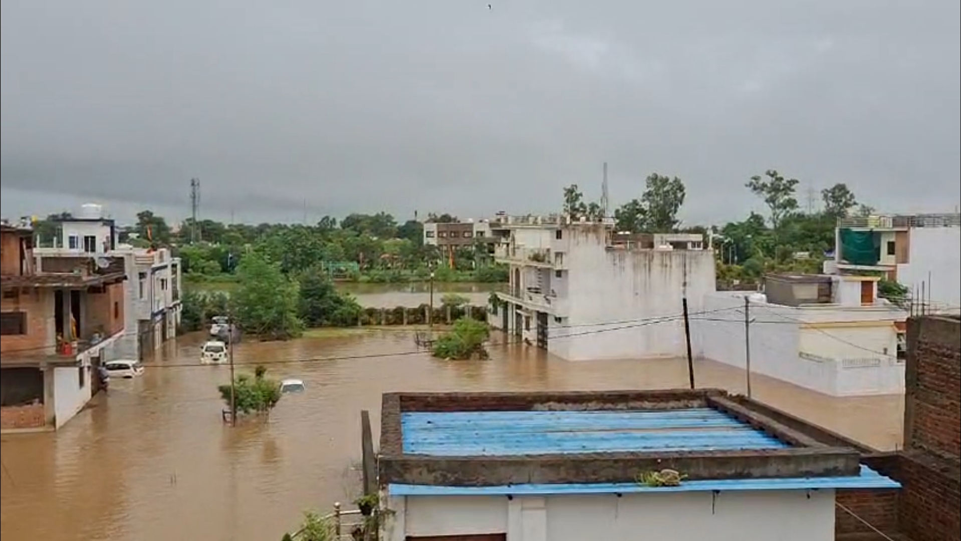 रीवा में दिखा प्रकृति का रौद्र रूप, लगातार बारिश से बाढ़ जैसे हालात, SDERF  और NDRF की टीमें तैनात