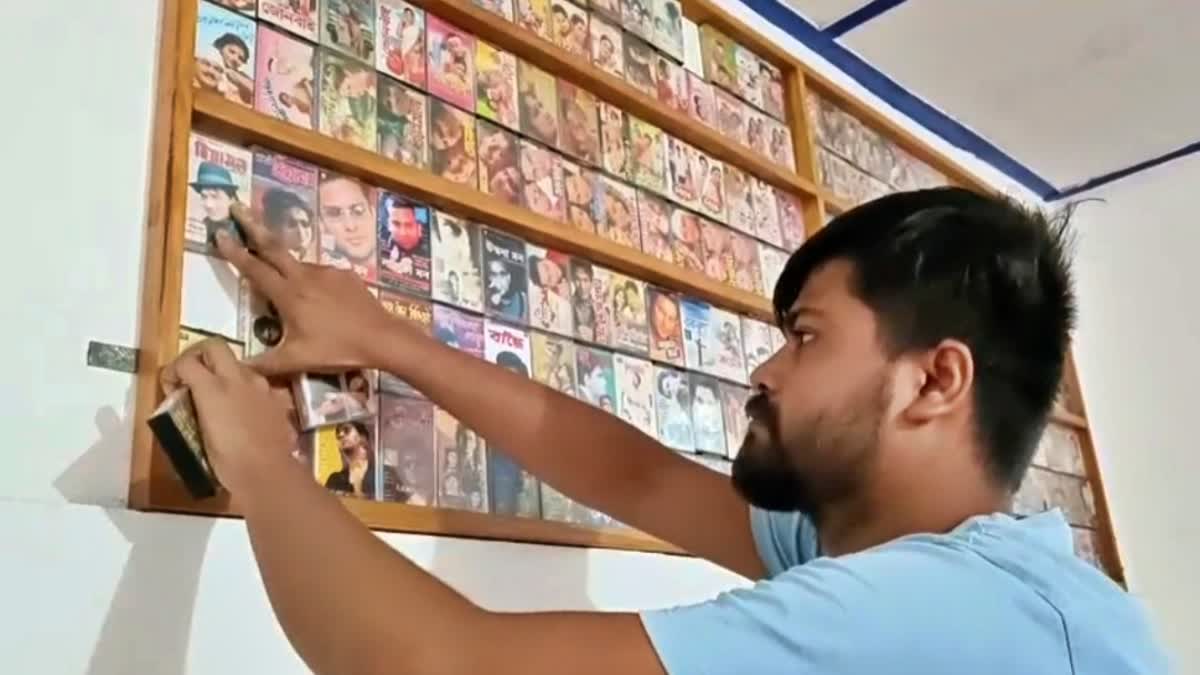 a  die hard fan from kaliabor keeps every cassette of zubeen garg since singer's early days