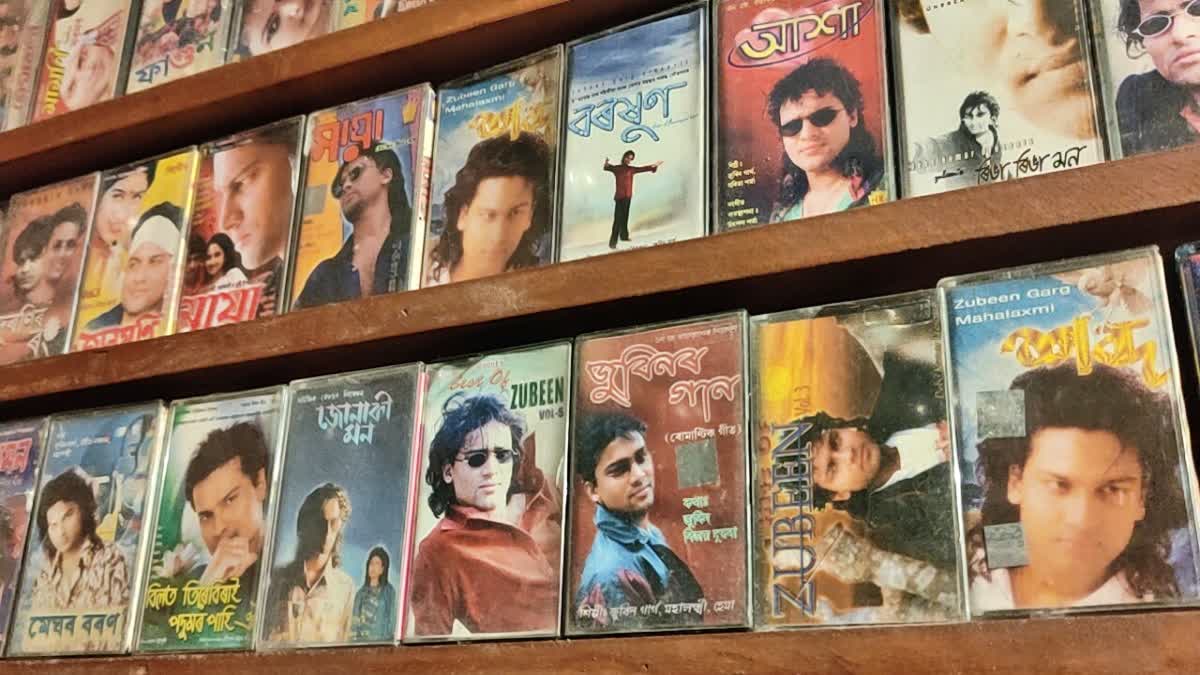a fan bishal hazarika makes a museum keeping zubeen garg's 38,000 songs albums