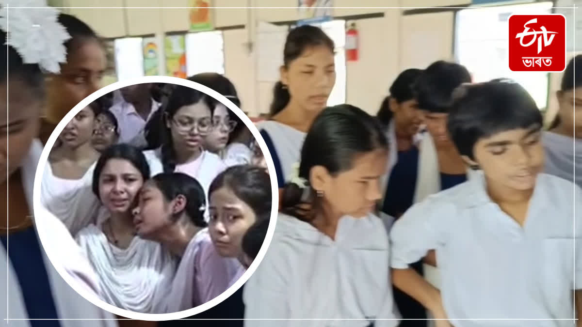 Visually impaired students paid tribute to the late artist Zubin Garg in Nagaon