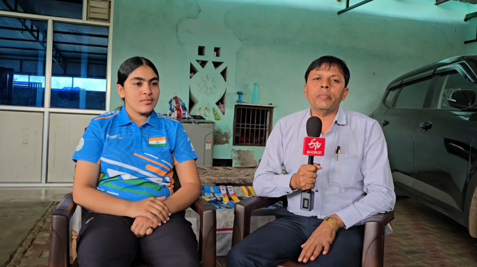 Jhajjar Suruchi Singh alias Suruchi Phogat became the world number one shooter in 10m Air Pistol ISSF Exclusive Interview to Etv Bharat