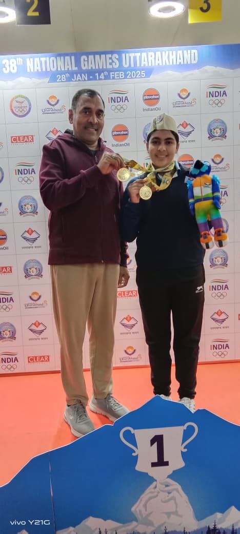 Jhajjar Suruchi Singh alias Suruchi Phogat became the world number one shooter in 10m Air Pistol ISSF Exclusive Interview to Etv Bharat