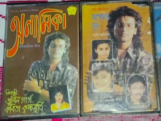 a die hard fan from kaliabor keeps every cassette of zubeen garg since singer's early days
