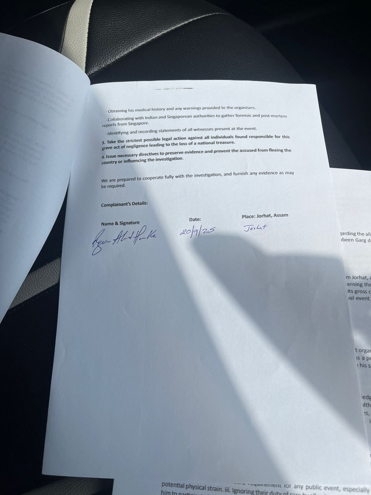 Zubeen Garg death case