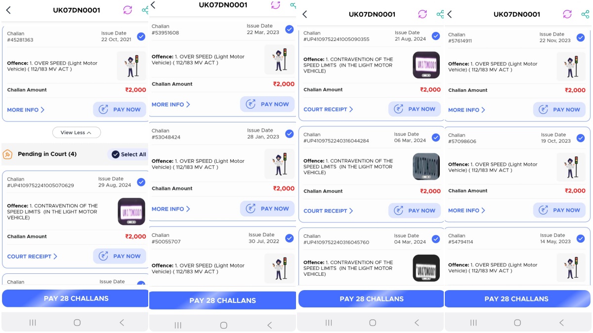 (PHOTO- M Parivahan App)