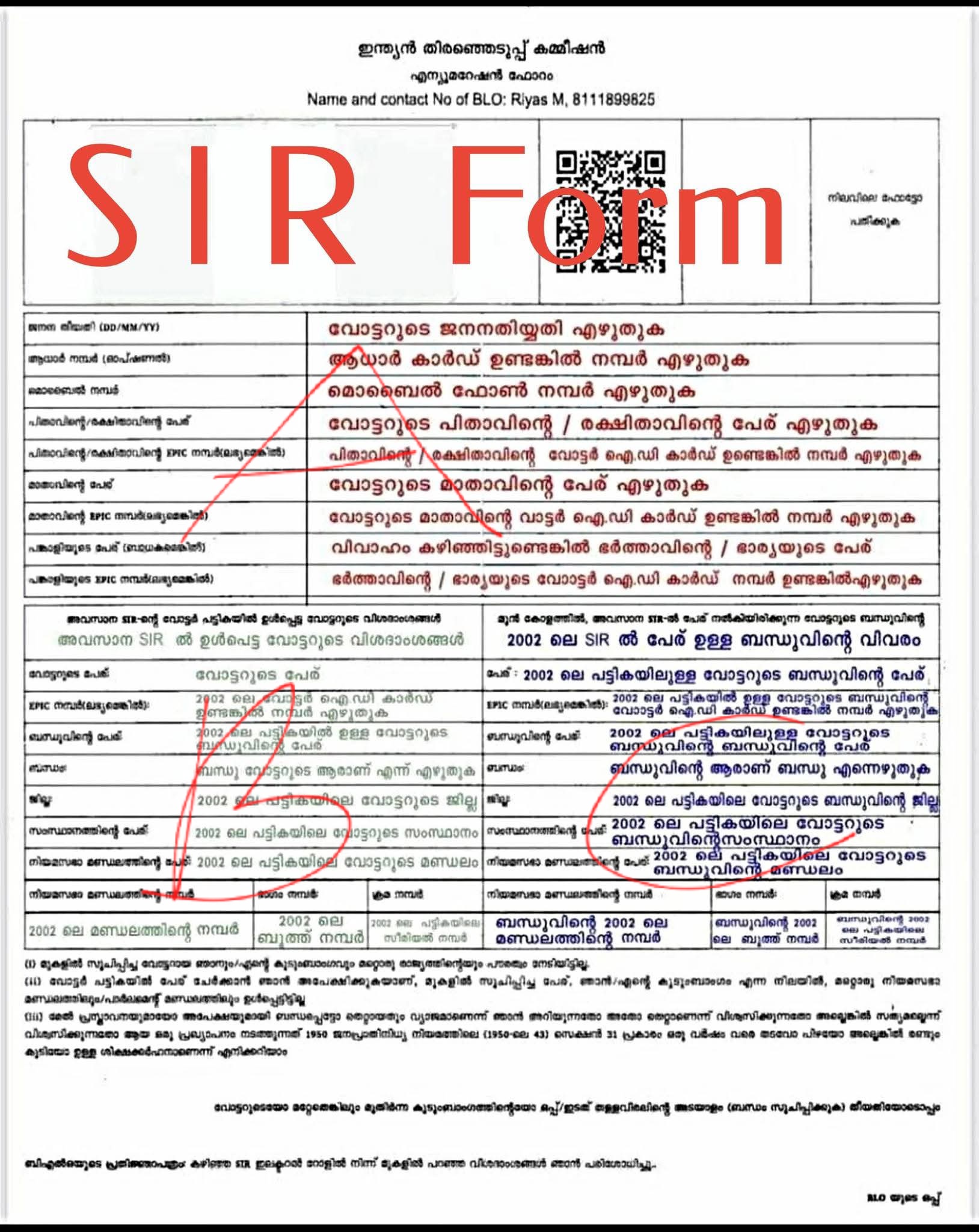 ENUMERATION FORM FILLING  SPECIAL INTENSIVE REVISION  LATEST NEWS IN MALAYALAM  KERALA LOCAL BODY ELECTION 2025