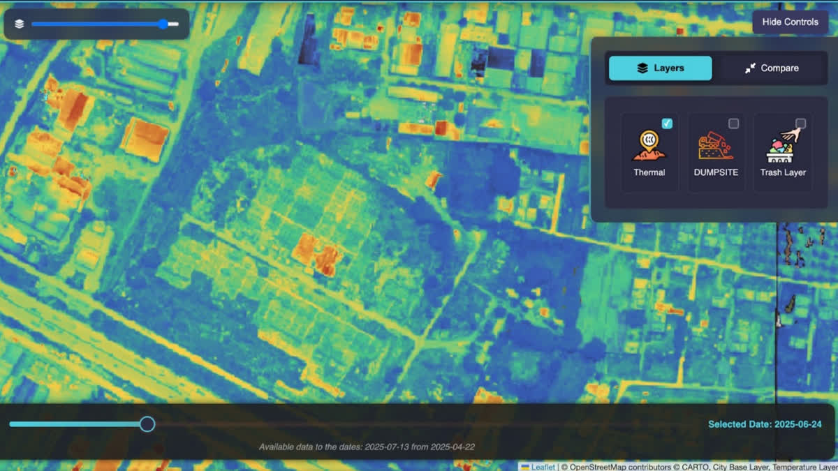Temperature data for identifying heat hotspots in Tumkur region