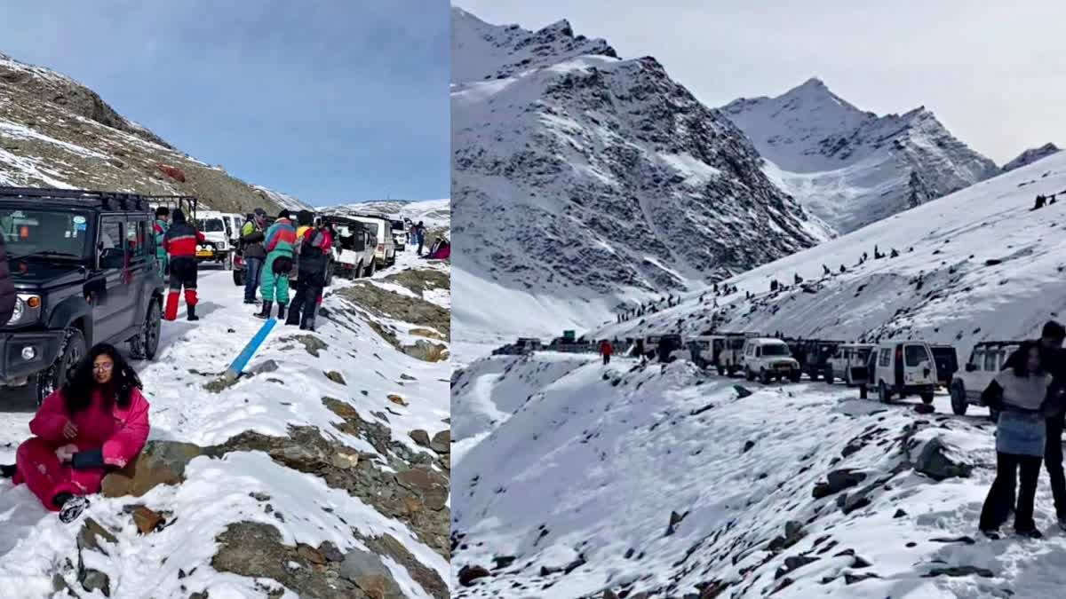 Tourists rush to kullu manali for Christmas New Year