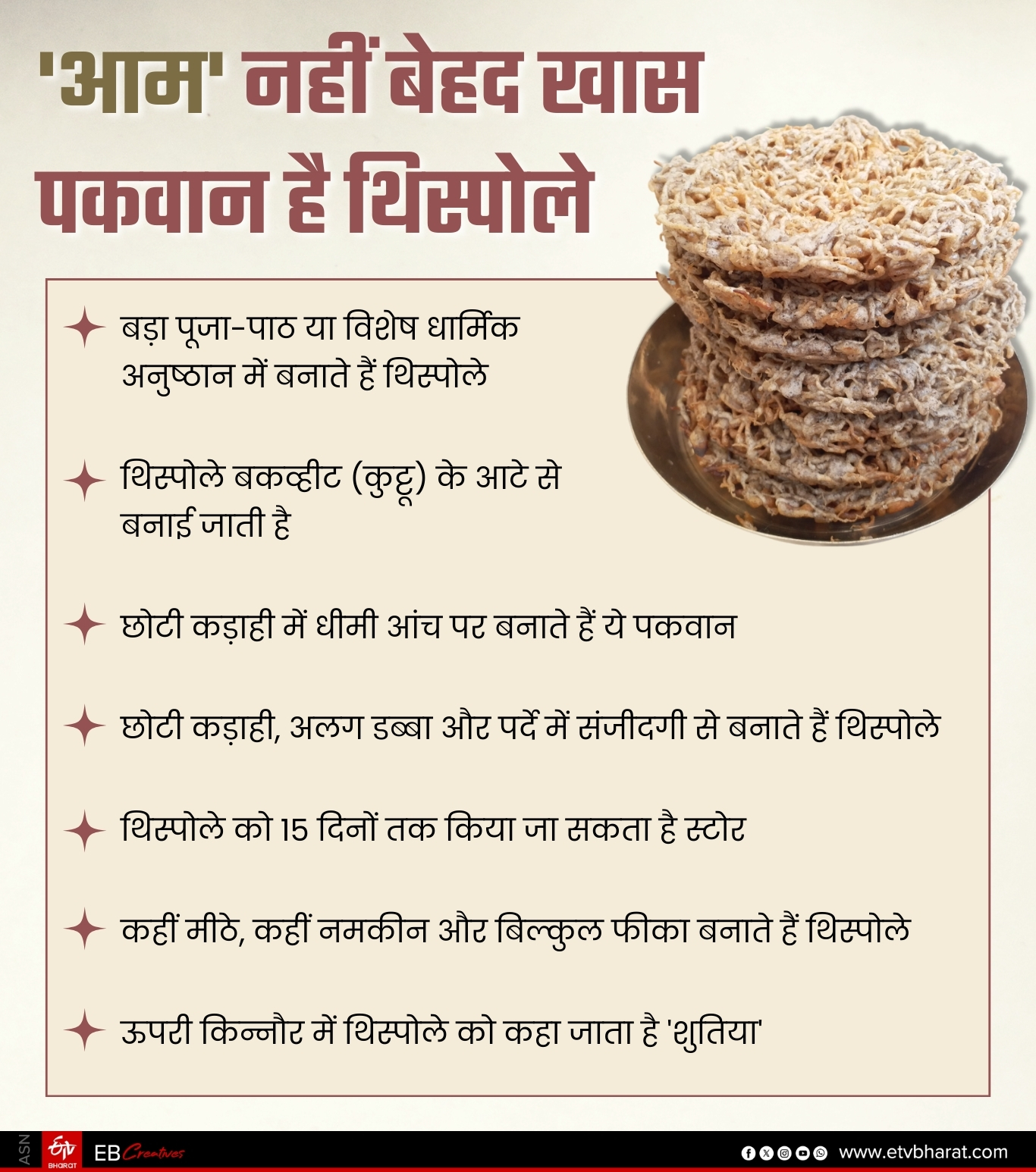 Kinnaur Traditional Dish Thispole