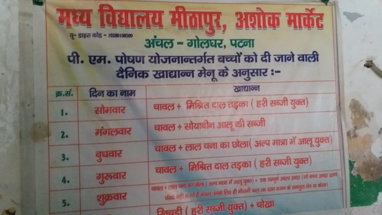 MID DAY MEAL IN BIHAR SCHOOL