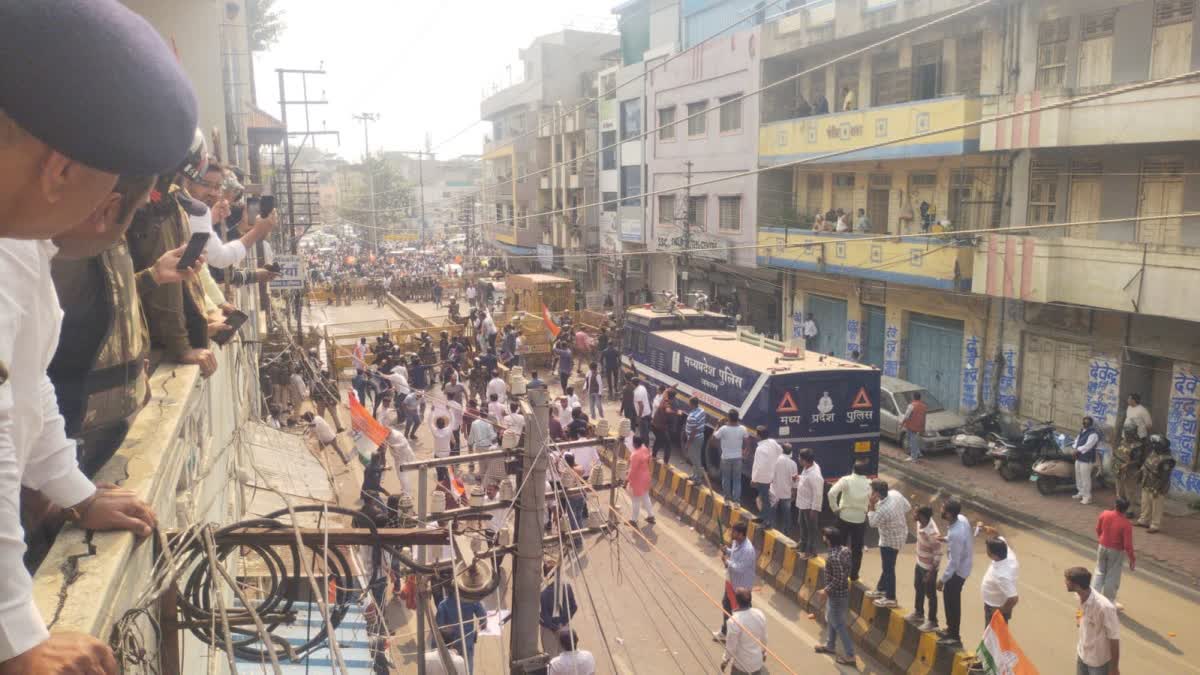 BJP CONGRESS VIOLENT CLASHES