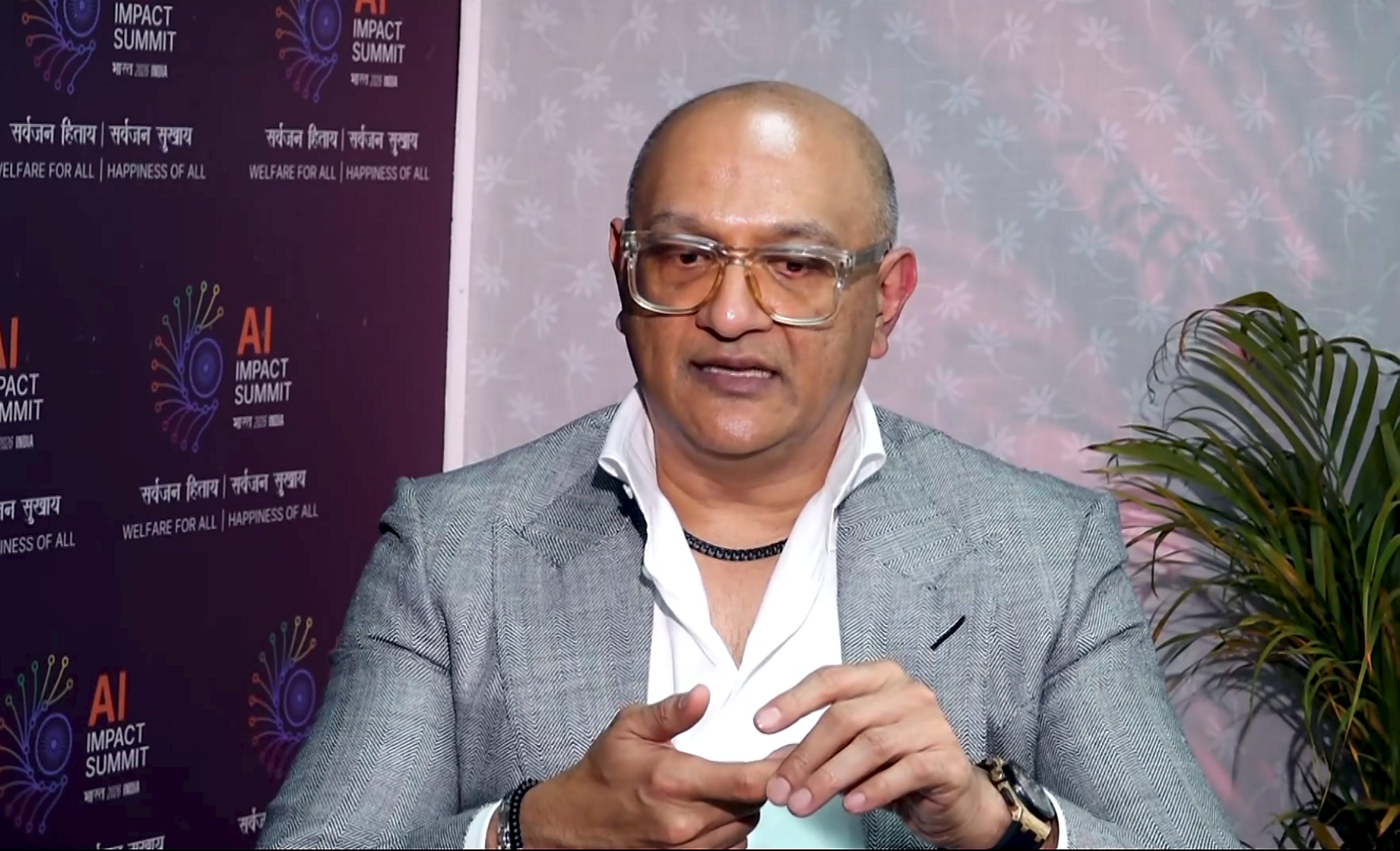 President and Chief Product Officer of Cisco Jeetu Patel speaks during an interview with PTI