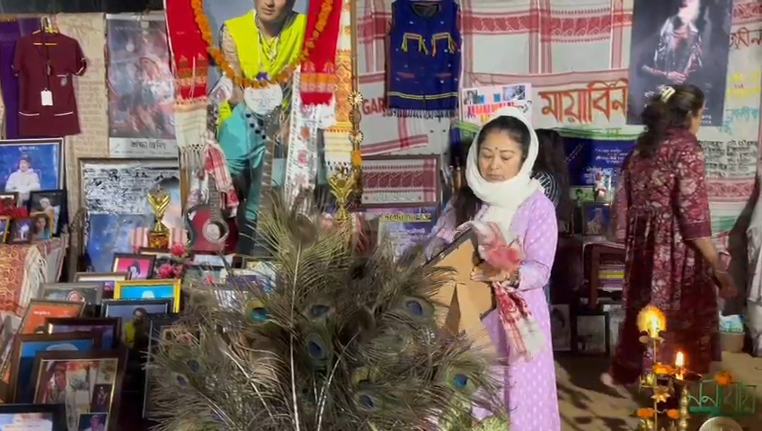 Garrima saikia Garg visits Zubeen khetra