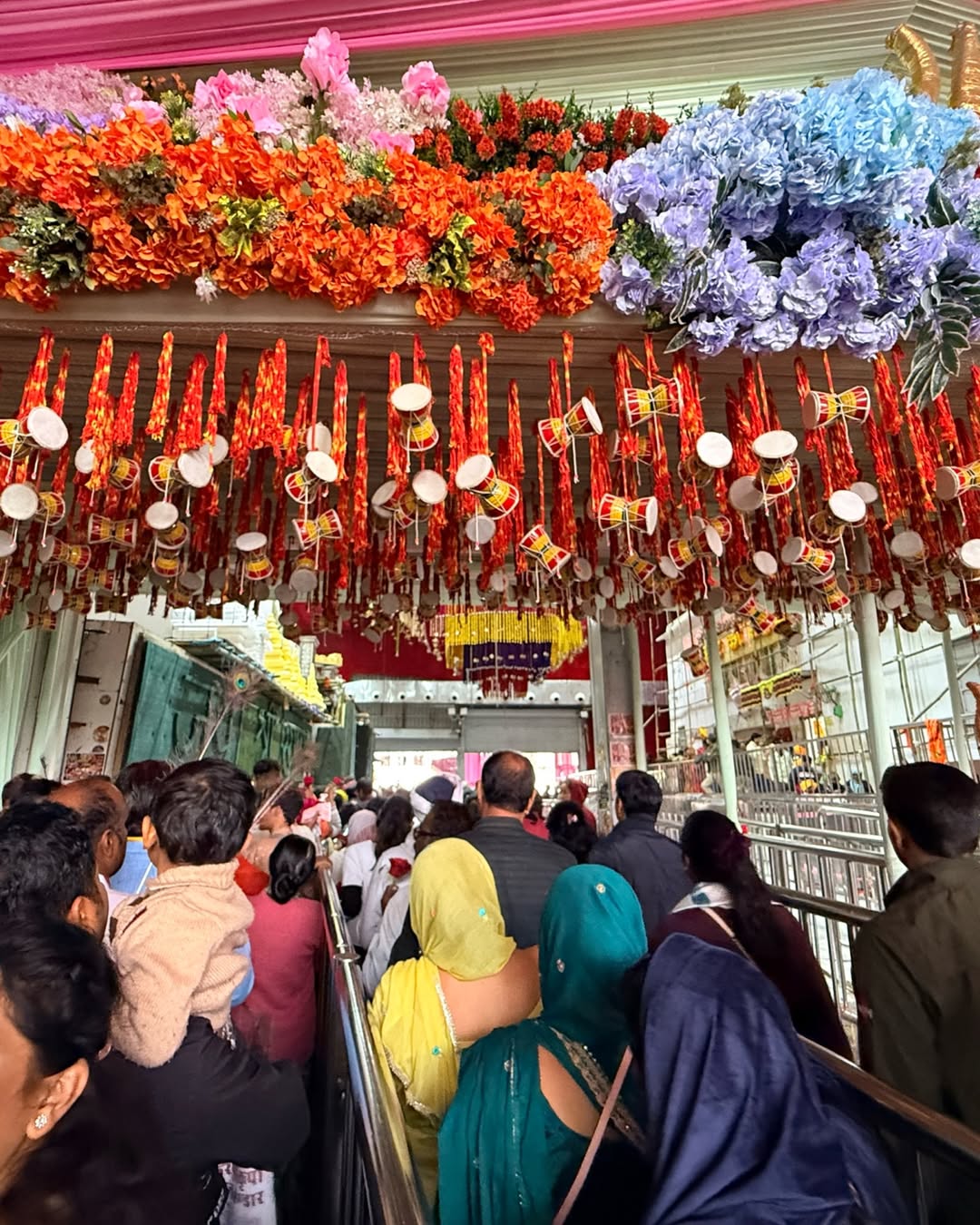 Shyam Darbar decorated with flowers