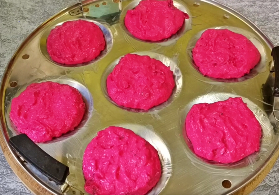 BEETROOT IDLI at Home