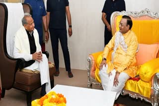 Gehlot in Balaji Temple