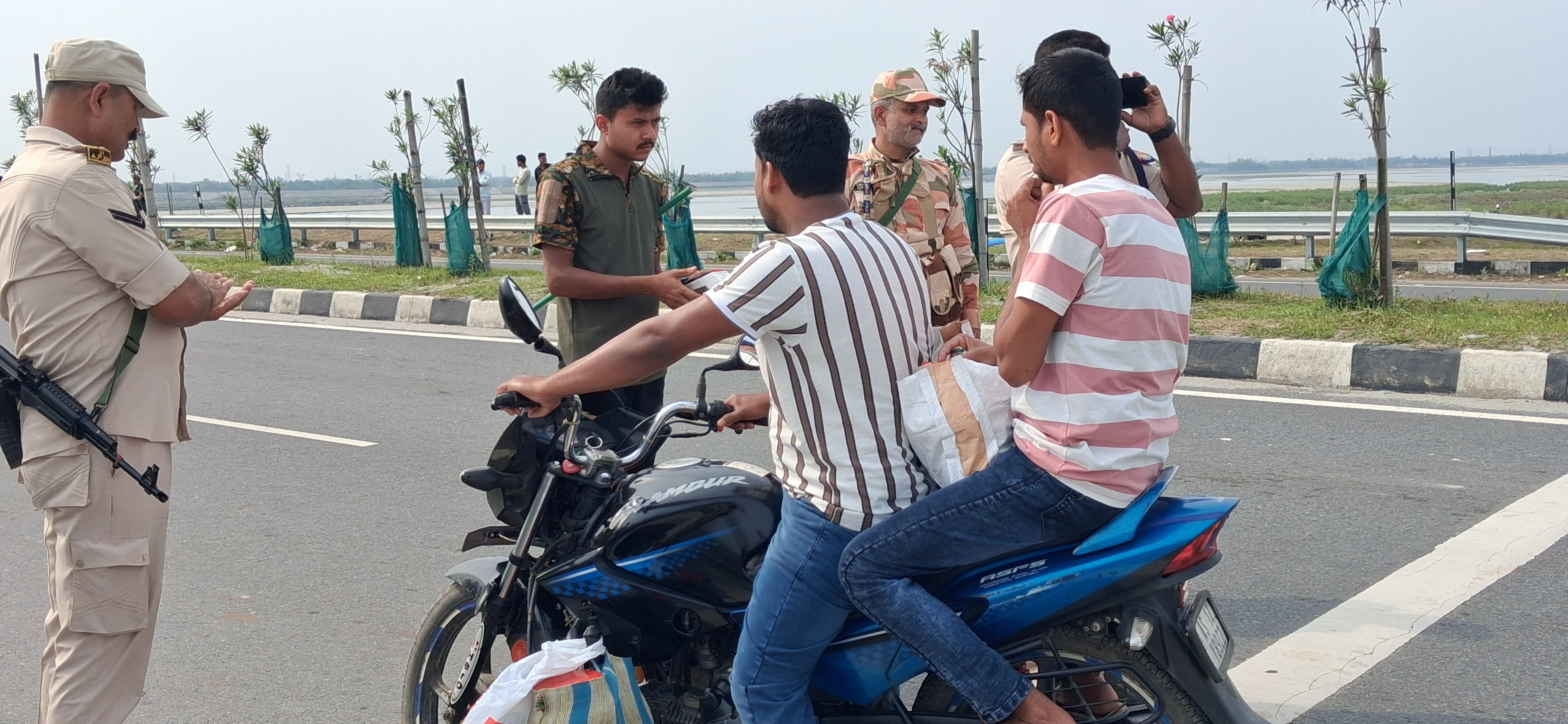 Police strict action against traffic law violators