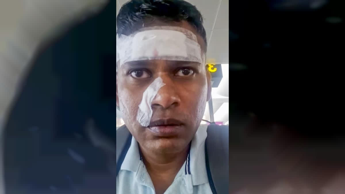 An IAF officer was allegedly assaulted by a group of men on his way to airport with his wife, who is also an IAF officer.
