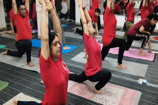 People doing yoga in Kuchaman